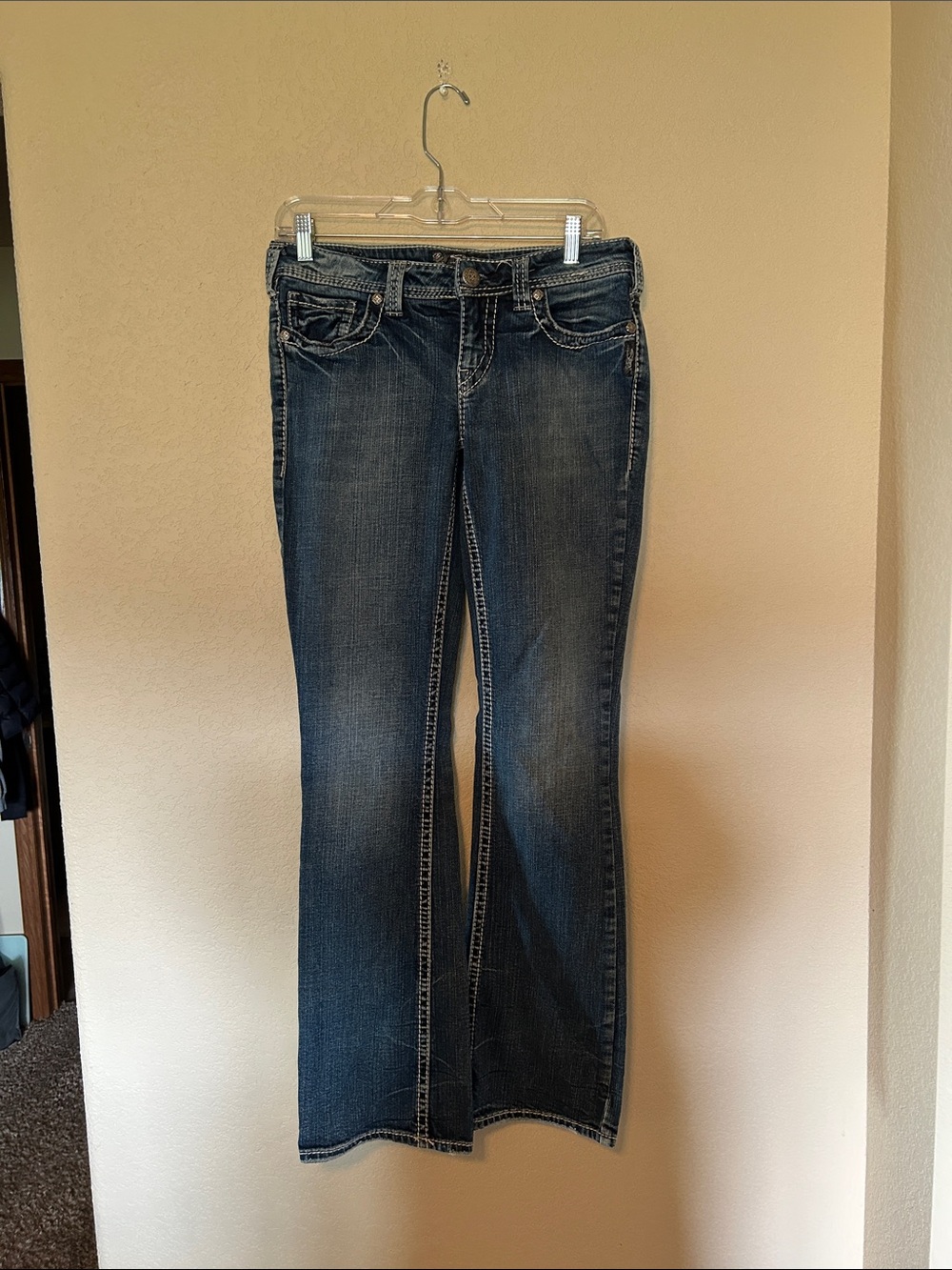 Silver Jeans Aiko Bootcut Jeans W28 L33 Medium Wash Stretch Denim